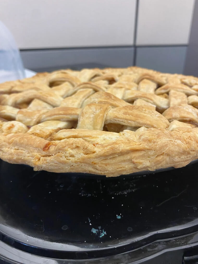 Pricking Pie Crusts with a Fork to Prevent Bubbles