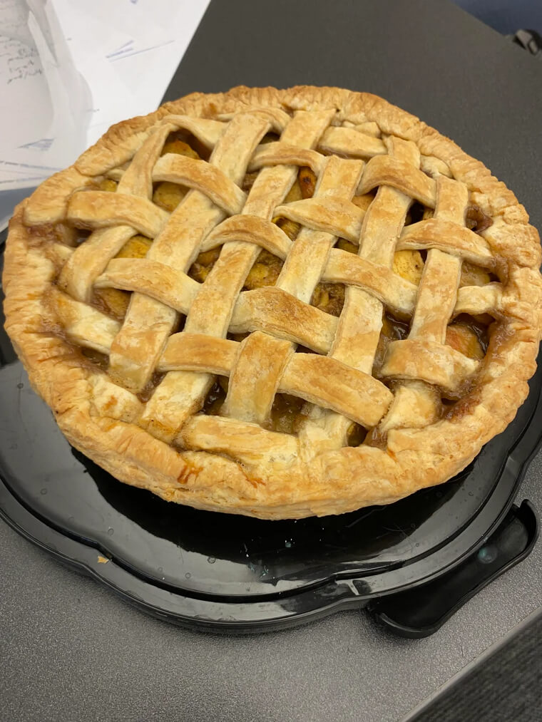 Using a Damp Towel to Keep Pie Crusts Cool