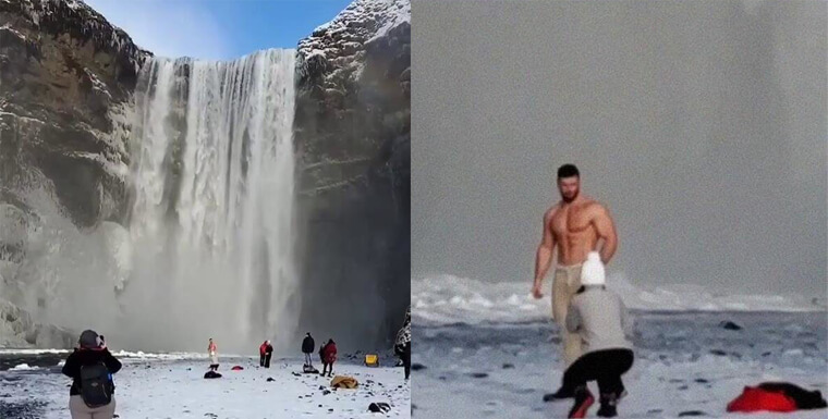 Hopefully He Didn't Freeze in the Process