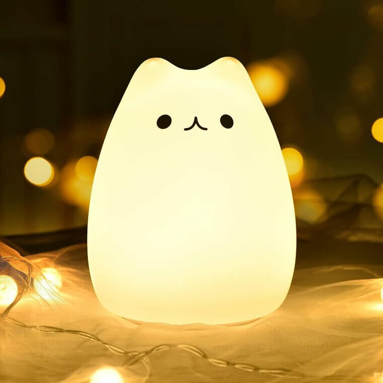 Adorable GoLine Cat Lamp - Perfect Nightlight for Kids & More