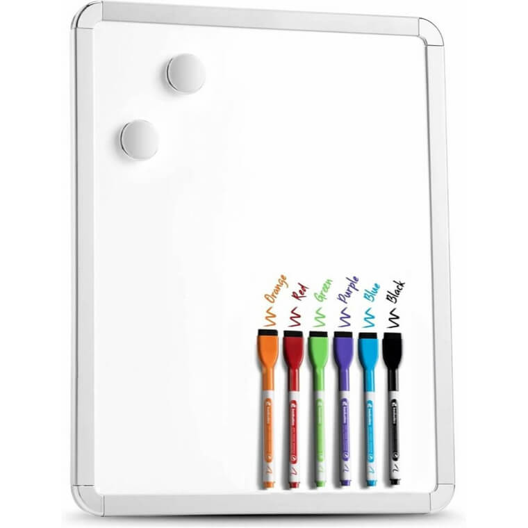 Versatile Magnetic Whiteboard With Markers for Home & Office