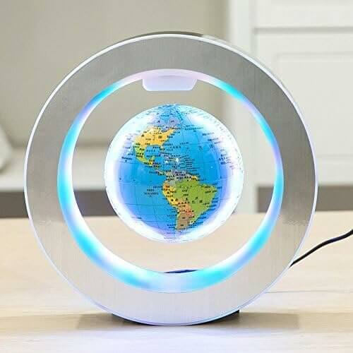 Enchant Your Space with Floating Globe LED Display