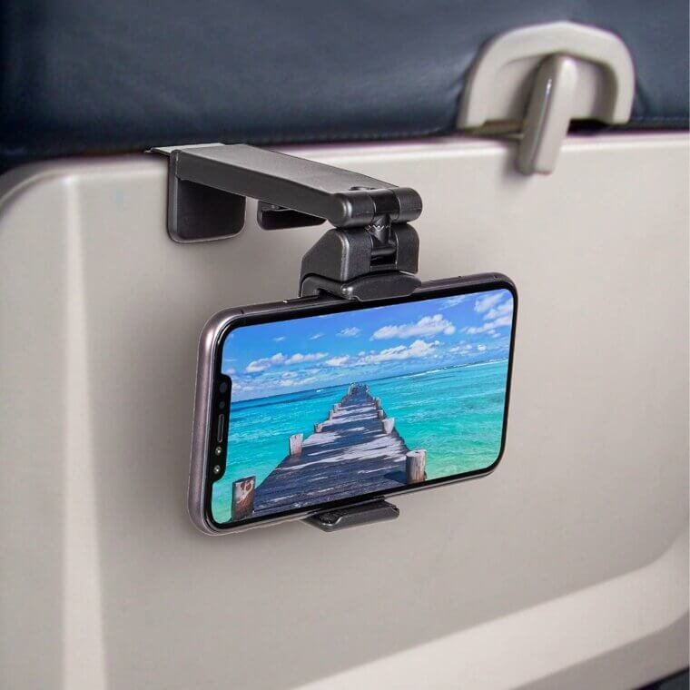 Travel Smart With Perilogics Phone Holder for In-Flight Convenience