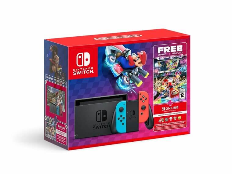 Experience Thrills with Nintendo Switch Mario Kart Bundle -