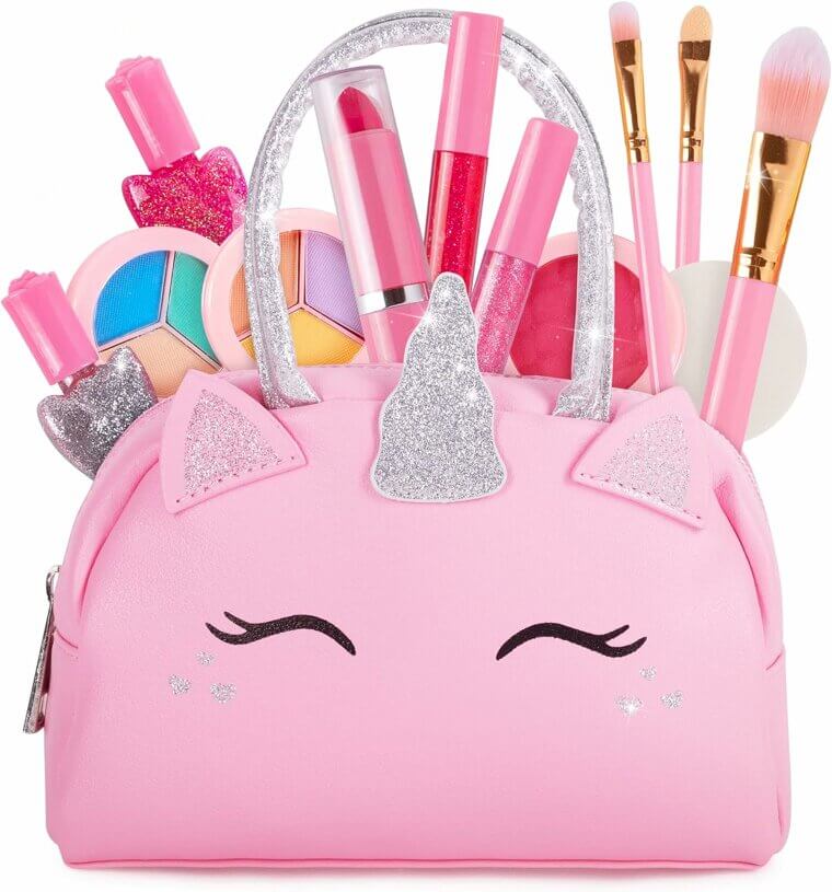 Enchanting Kids Makeup Kit with Unicorn Purse - Perfect Gift!