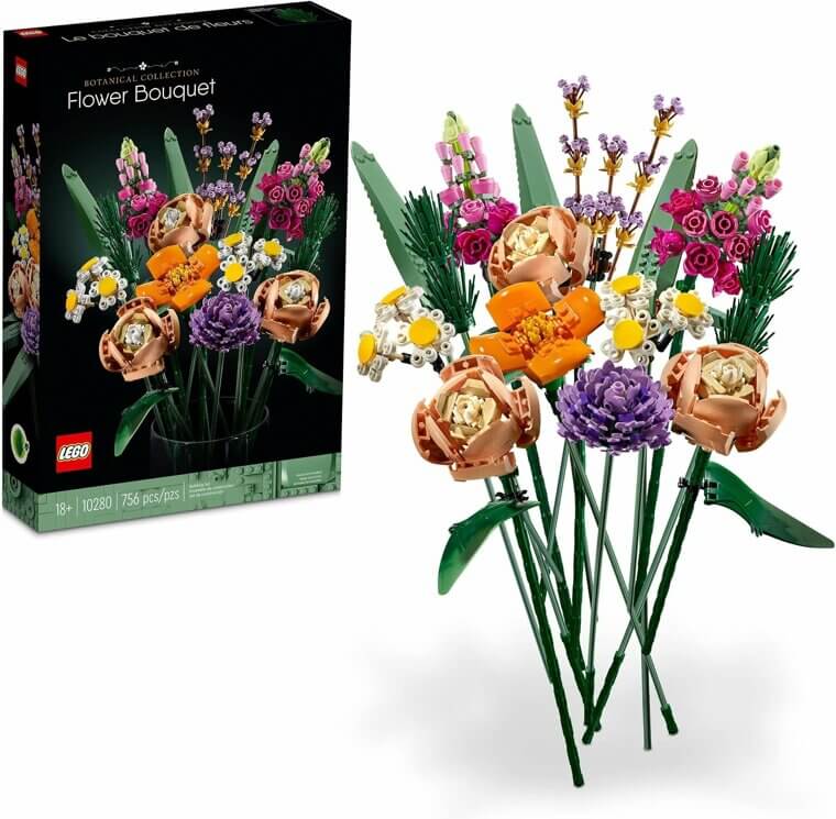 Create Stunning Displays With LEGO Flower Bouquet - Perfect Gift! - 20% Off!