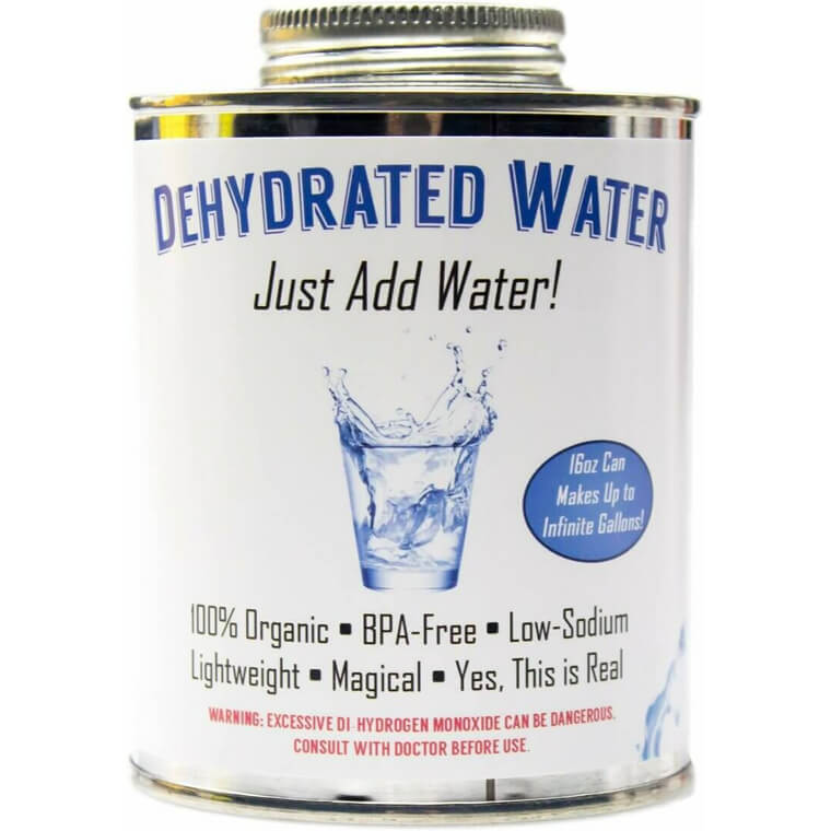 Hilarious Dehydrated Water Can - Essential Gag Gift & Survival Supply 10% Off!