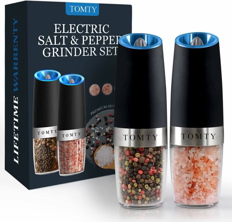 Effortless Seasoning With Gravity Electric Grinders - Perfect Gift!
