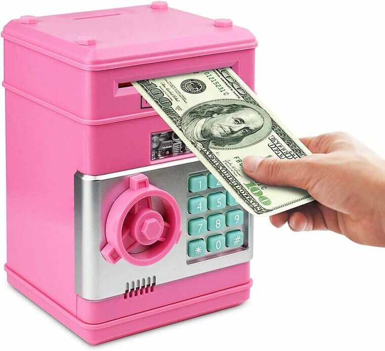 Charming Piggy Bank for Girls - Fun & Secure Savings