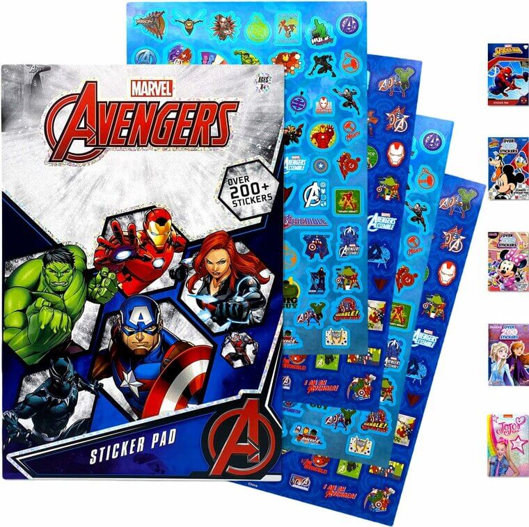 Marvel Avengers Sticker Book With 200+ Stickers for Kids Fun Avengers Stickers - Enjoy 16% Off!
