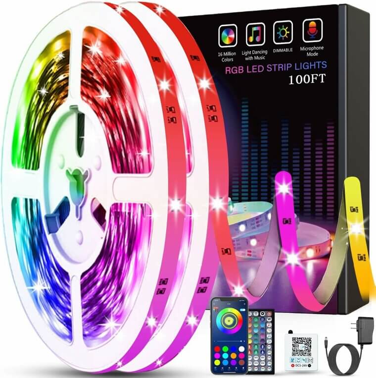 Transform Your Space with Tenmiro LED Lights - 100ft of Vibrant Fun! Now 41% Off!