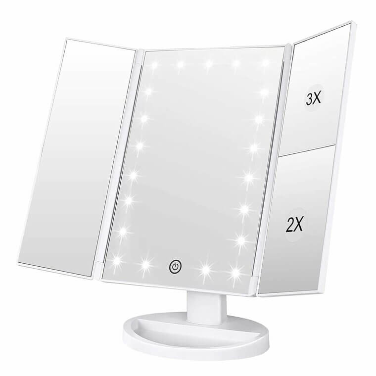 Illuminate Your Beauty with WEILY Makeup Mirror - Perfect Magnification! Now 10% Off!