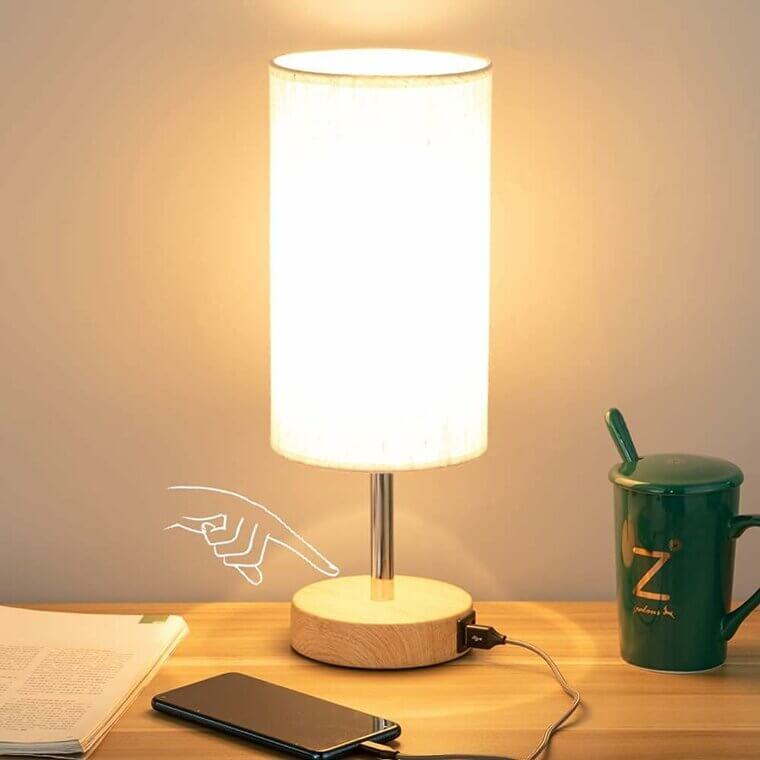Elevate Your Space With Yarra-Decor Lamp - Touch Dimmable, USB Ports - 15% Off!