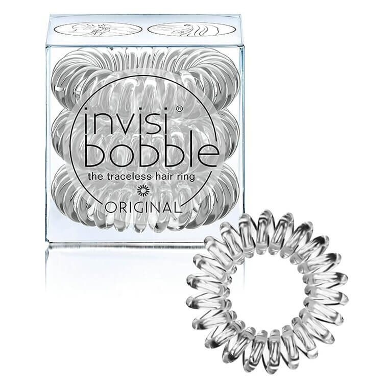 invisibobble Spiral Hair Ties - Crystal Clear, Strong Grip & Traceless - Now 5% Off!