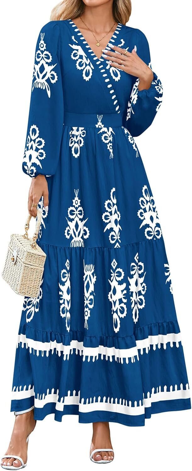 PRETTYGARDEN Maxi Dress - Stylish Boho Fall Essential - Now 10% Off!