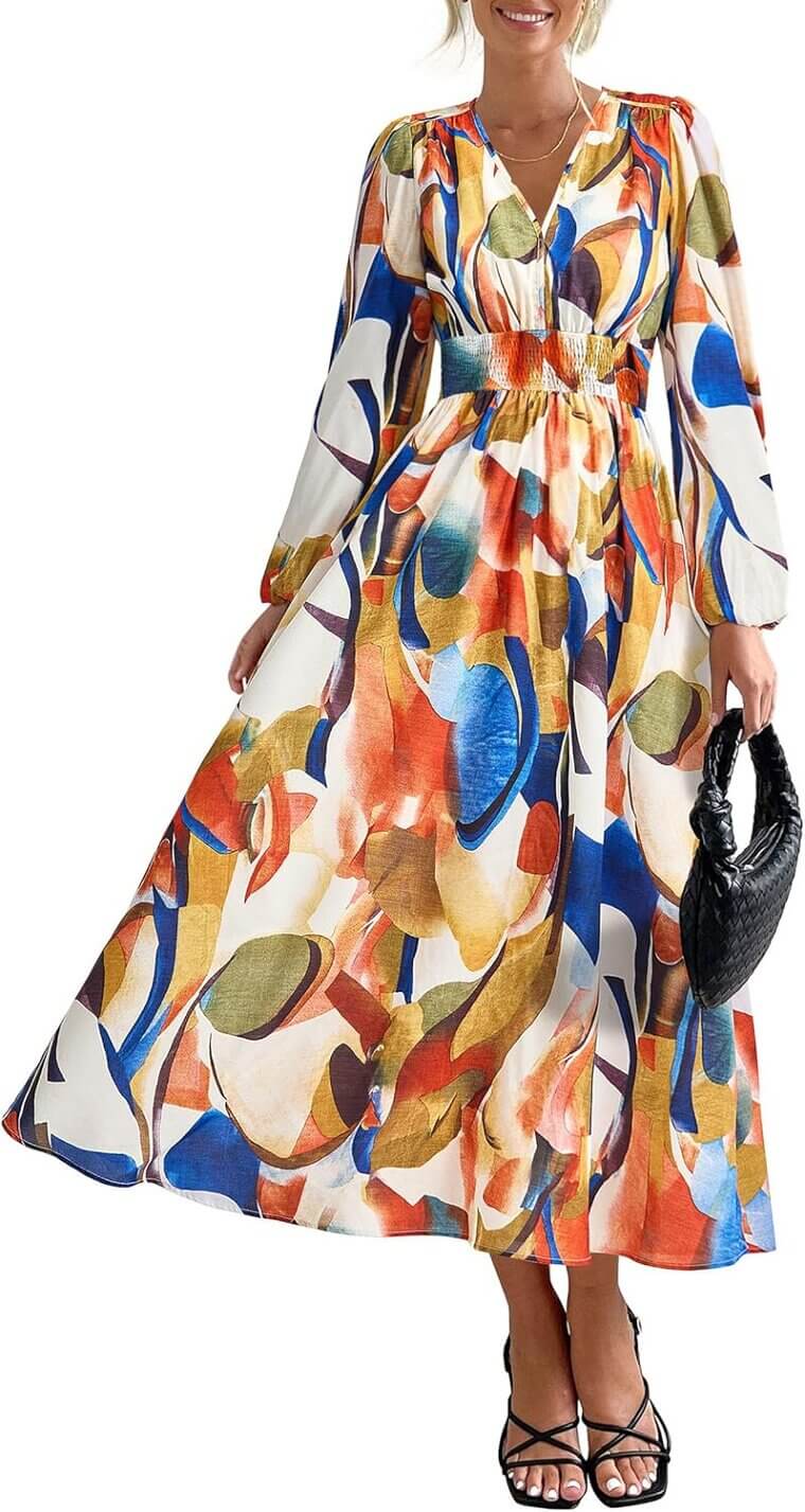 PRETTYGARDEN Floral Midi Dress - Perfect for Any Occasion! 