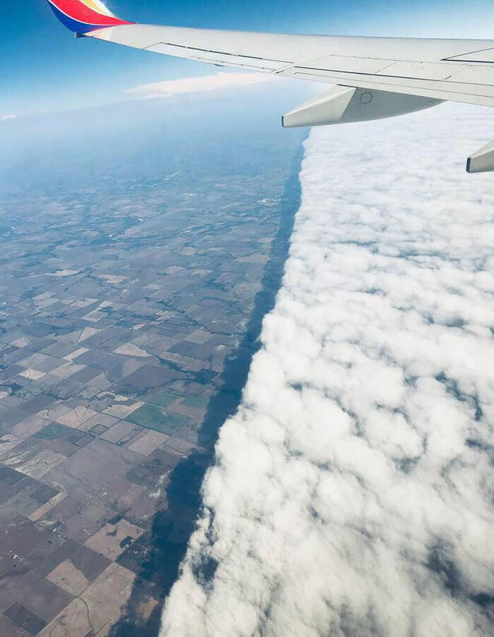 A Picture Of A Cold Front Taken From A Plane