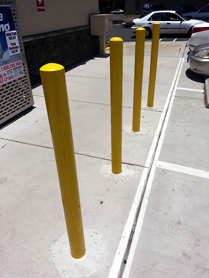 These Poles Look Like Some Sort Of Amateur Video Game Render