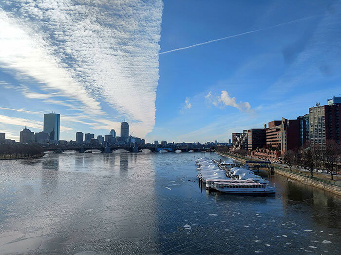 This Picture Of The Charles River Looks Like Two Different Photos