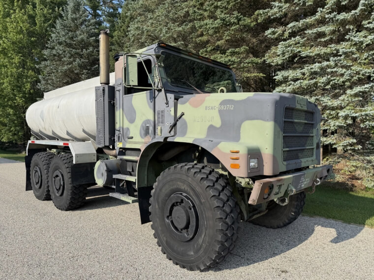 2002 Oshkosh MK23 MTVR 7-Ton Water Truck 6x6 – US $65,950.00