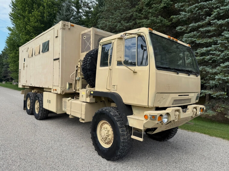 2008 Stewart & Stevenson M1087A1R 6x6 Expandable Van – US $139,950.00