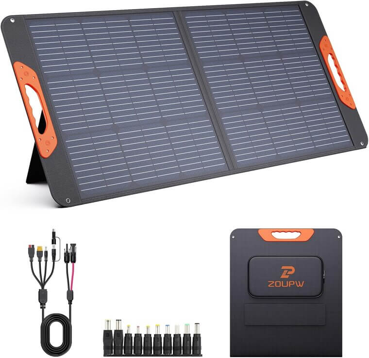 100W Solar Panel - Portable Power for Camping & RV Adventures - Now 18% Off!