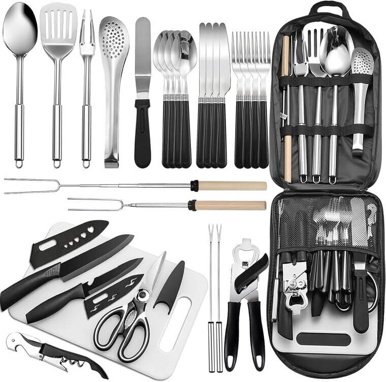 Camping Utensil Set - Perfect for Outdoor Cooking Adventures - Don’t Miss the 20% Discount!