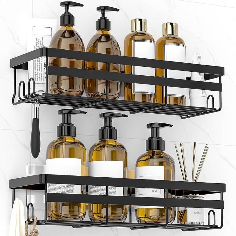 WOWBOX Shower Caddies - No-Drill Bathroom Storage Solutions - Don’t Miss the 23% Discount!