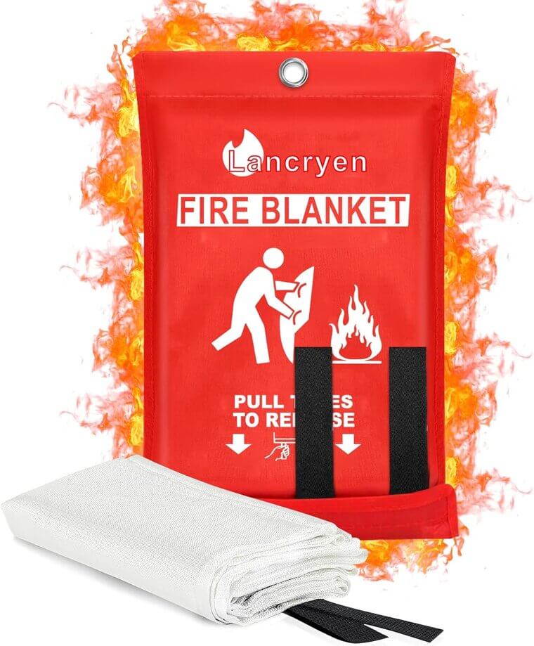 Lancryen Fire Blanket - Essential Safety for Home & Kitchen 