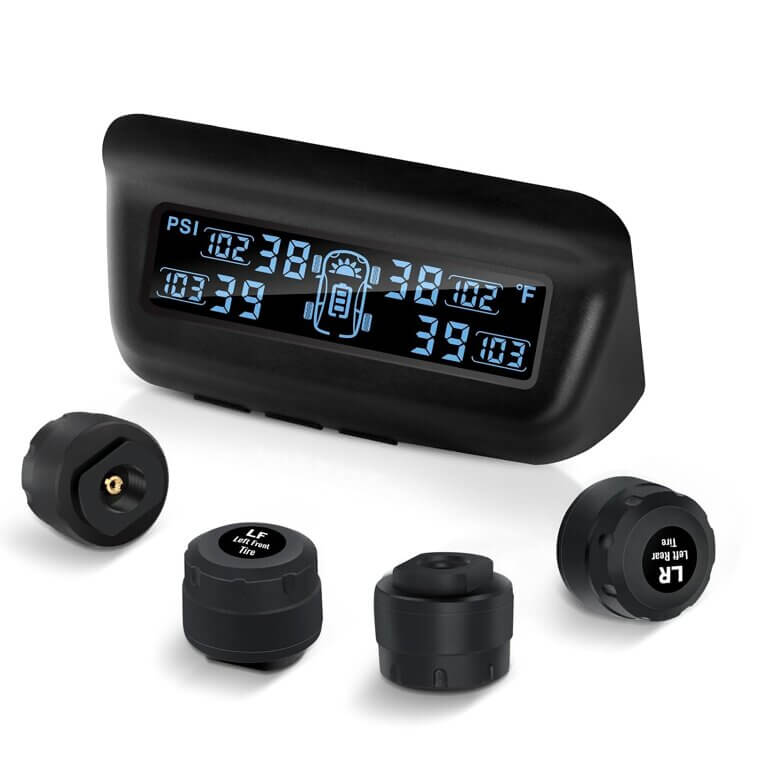 Tire Pressure Monitor with Solar Charging & Auto Calibration - Now 21% Off!