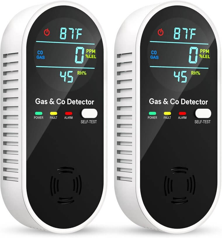 4-in-1 Gas & CO Detector - Keep Your Home Safe! - 20% Off!
