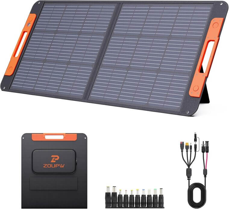 Portable Solar Panel - 100W High Efficiency for Outdoor Adventures 