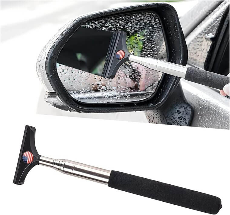 Effortless Mirror Cleaning with Car Rearview Wiper - Perfect for Clear Views! 