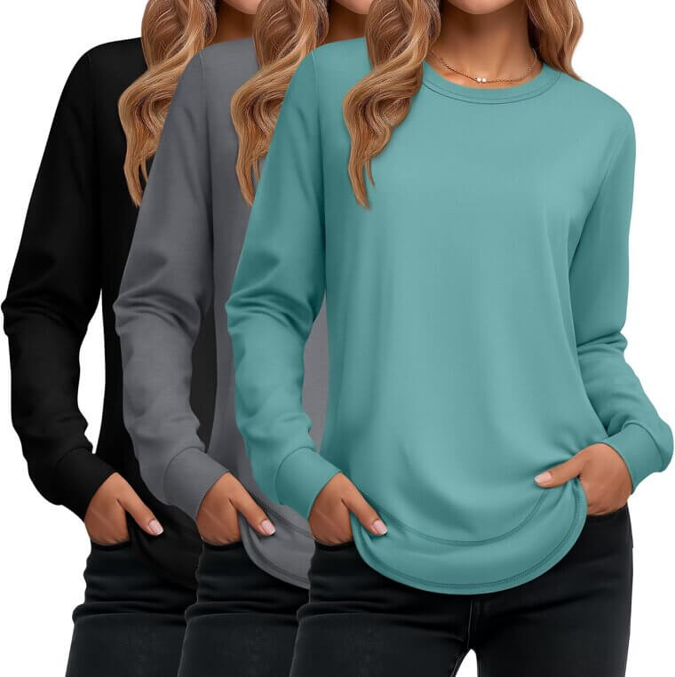 Ficerd Women's Tunic Tops - Soft, Stylish, Everyday Comfort 