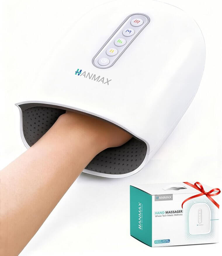 HANMAX Hand Massager for Arthritis Relief - Portable Wellness 