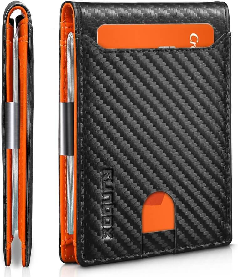 RUNBOX Slim Wallet - Leather Money Clip & RFID Blocking - Enjoy 48% Off!