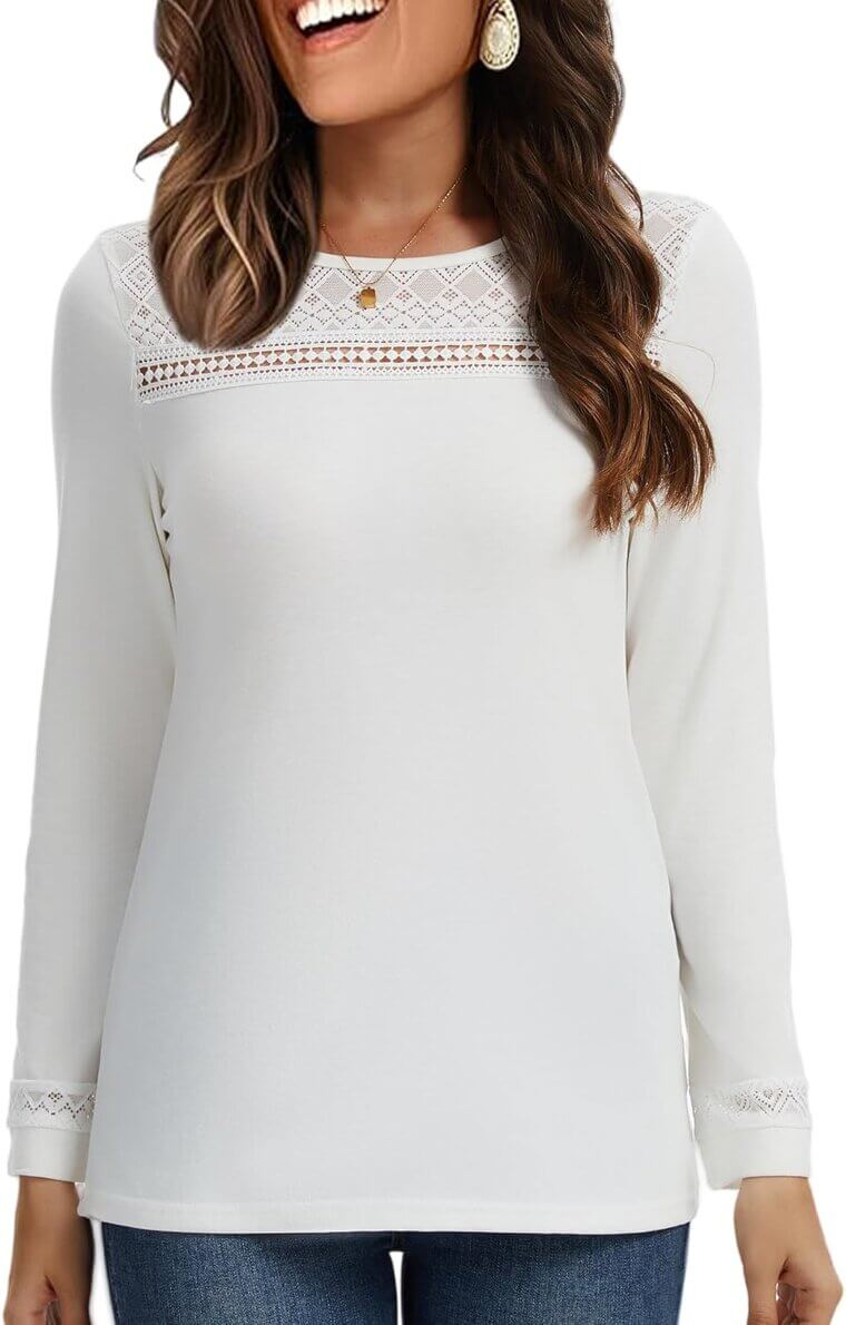 Women's Lace Tunic - Perfect for Office & Fall Fashion - 20% Off!