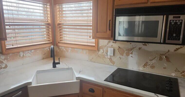 Faux Marble Epoxy Counters
