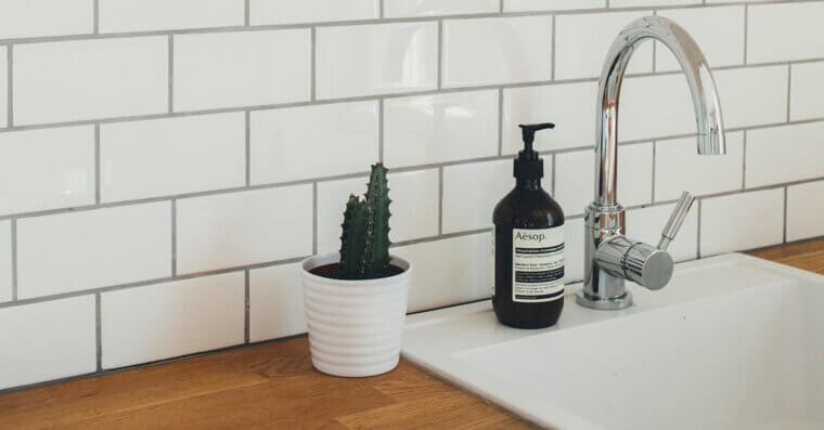 DIY Tile Backsplash Without Spacers