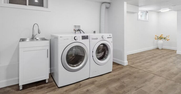 Separate Laundry Machines