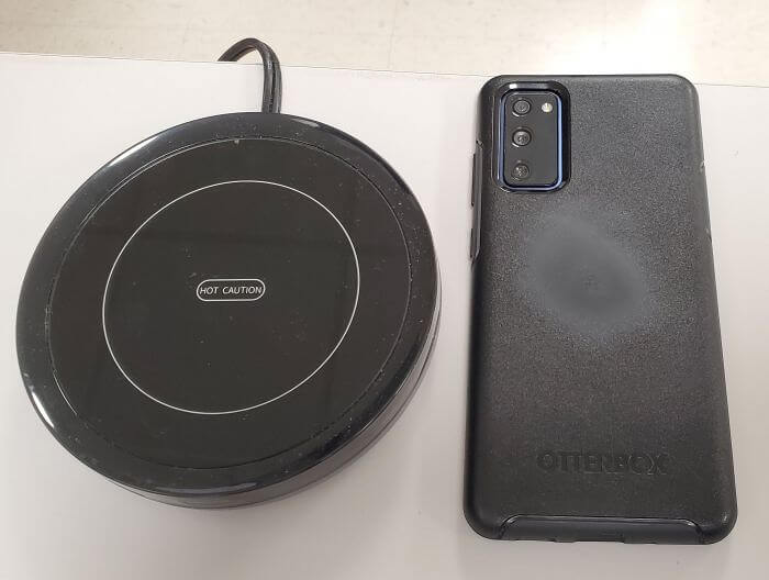 Someone Tried Charging Their Phone On A Mug Heater