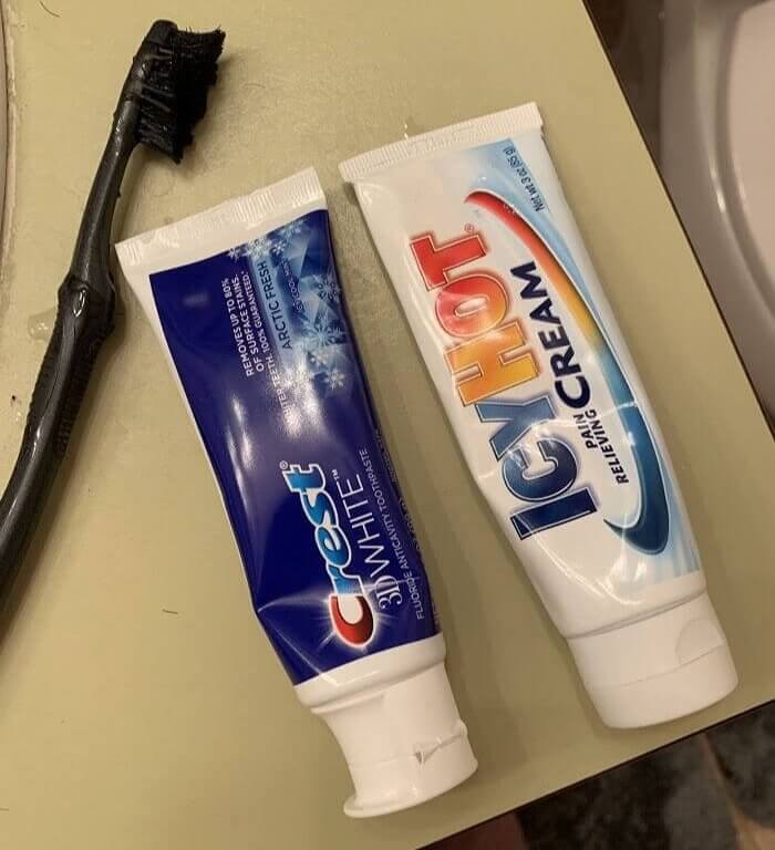 Brushing With Icy Hot