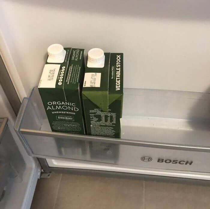 Mixing Up Vegetable Stock And Milk