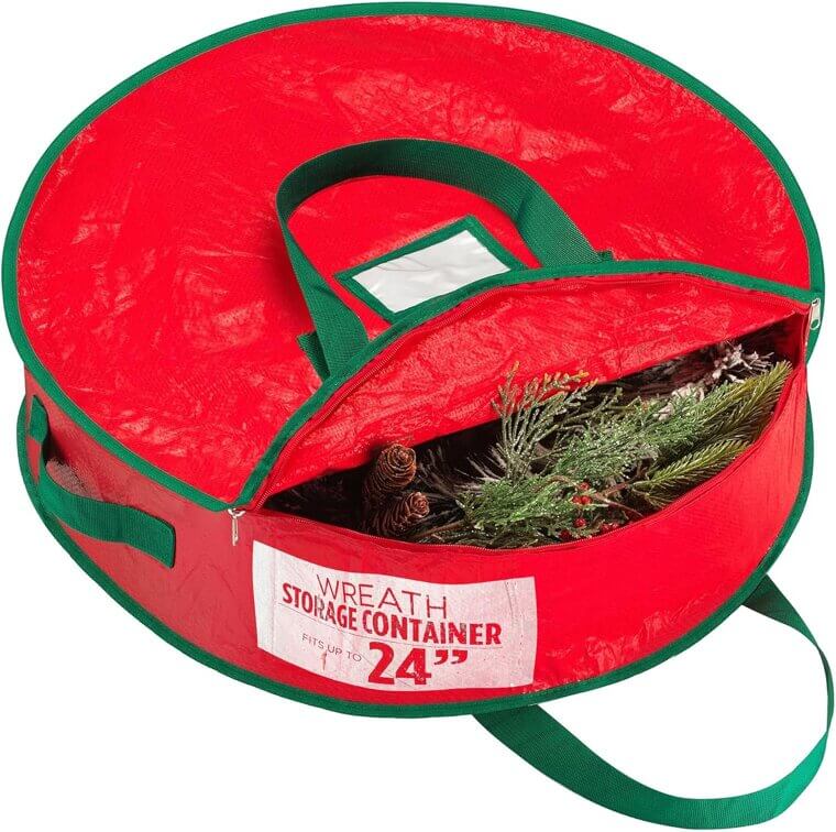 Wreath Storage Bag - Durable, Water-Resistant, Easy Carry - - Now 53% Off!