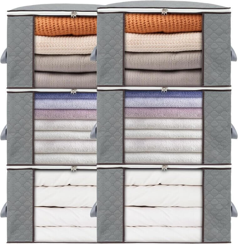 Combocube Closet Organizers - 6 Pack Storage Bags with Clear Windows - Don’t Miss the 20% Discount!