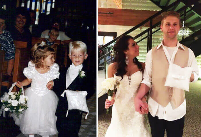 From Flower Girl and Ring Bearer to a Newly Wedded Couple