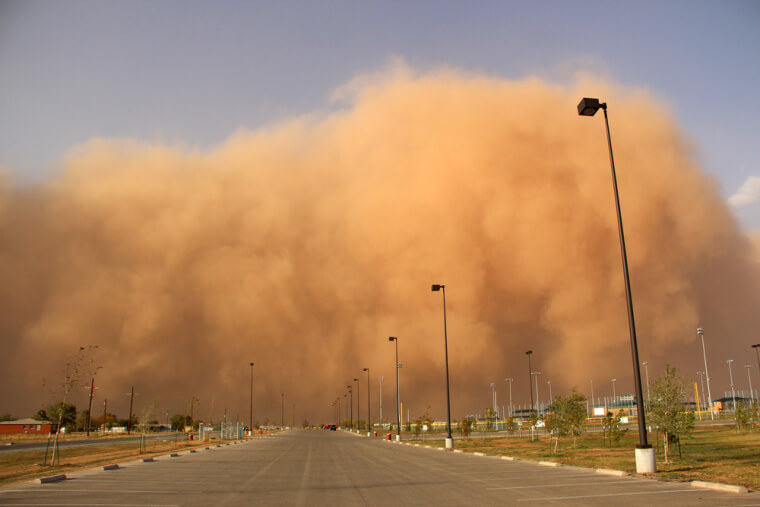 Get Off The Road Right Away If You See A Wall Of Dust