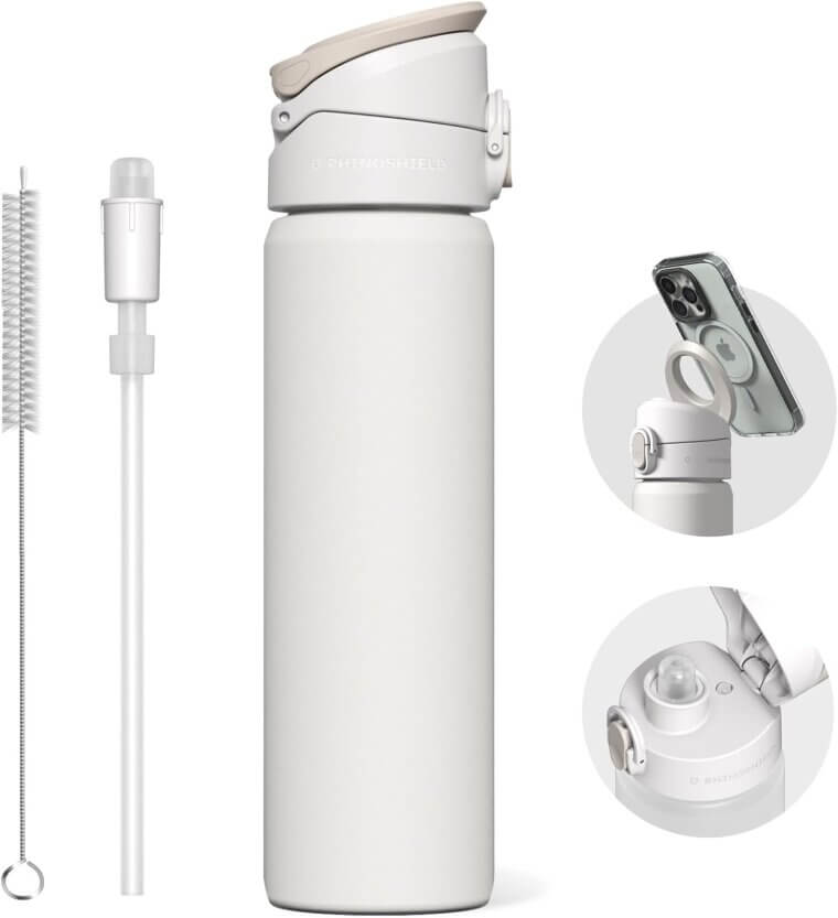 RHINOSHIELD AquaStand Bottle - Magnetic, Insulated, Leak-Proof, Magsafe Compatible - Now 20% Off!