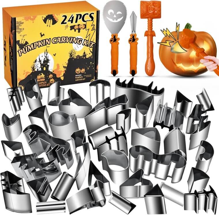 WANNTS Pumpkin Carving Kit - Safe, Fun, and Easy for Kids! - Now 28% Off!