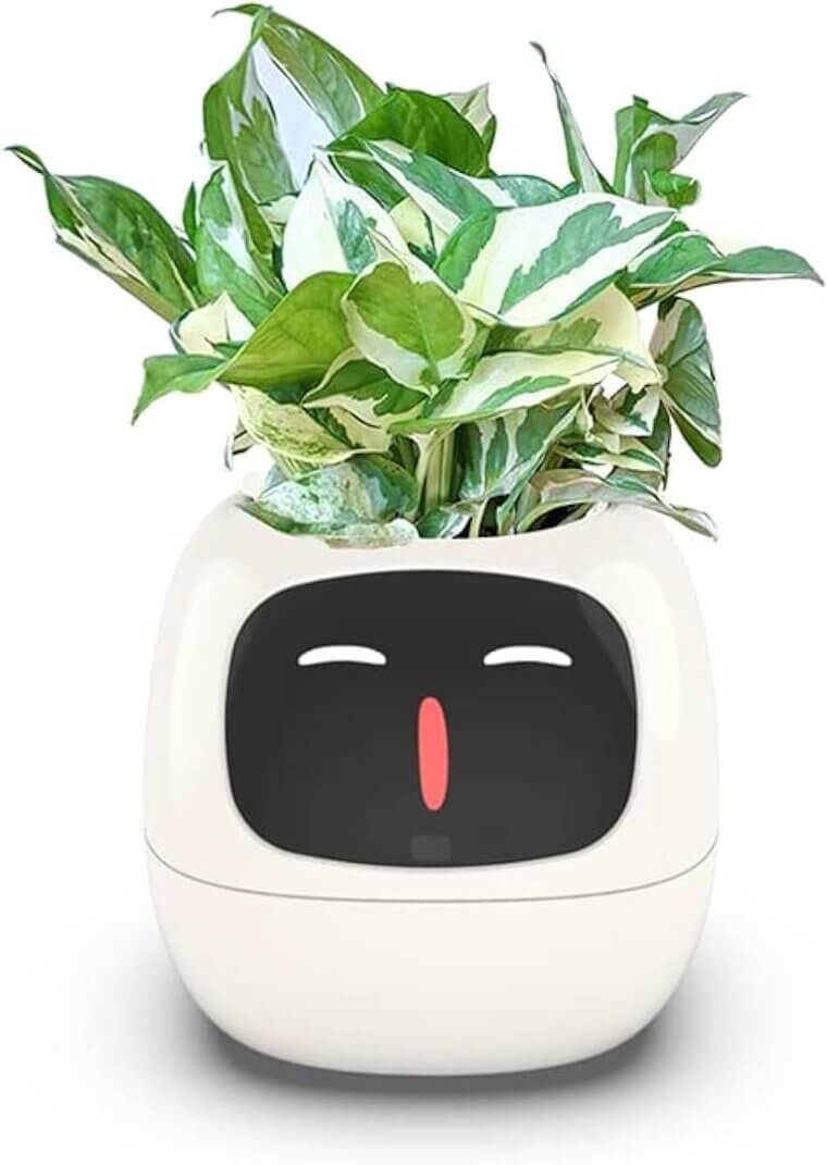 Smart AI Planter with Expressions and Sensors - Perfect for Plant Lovers - Don’t Miss the 24% Discount!